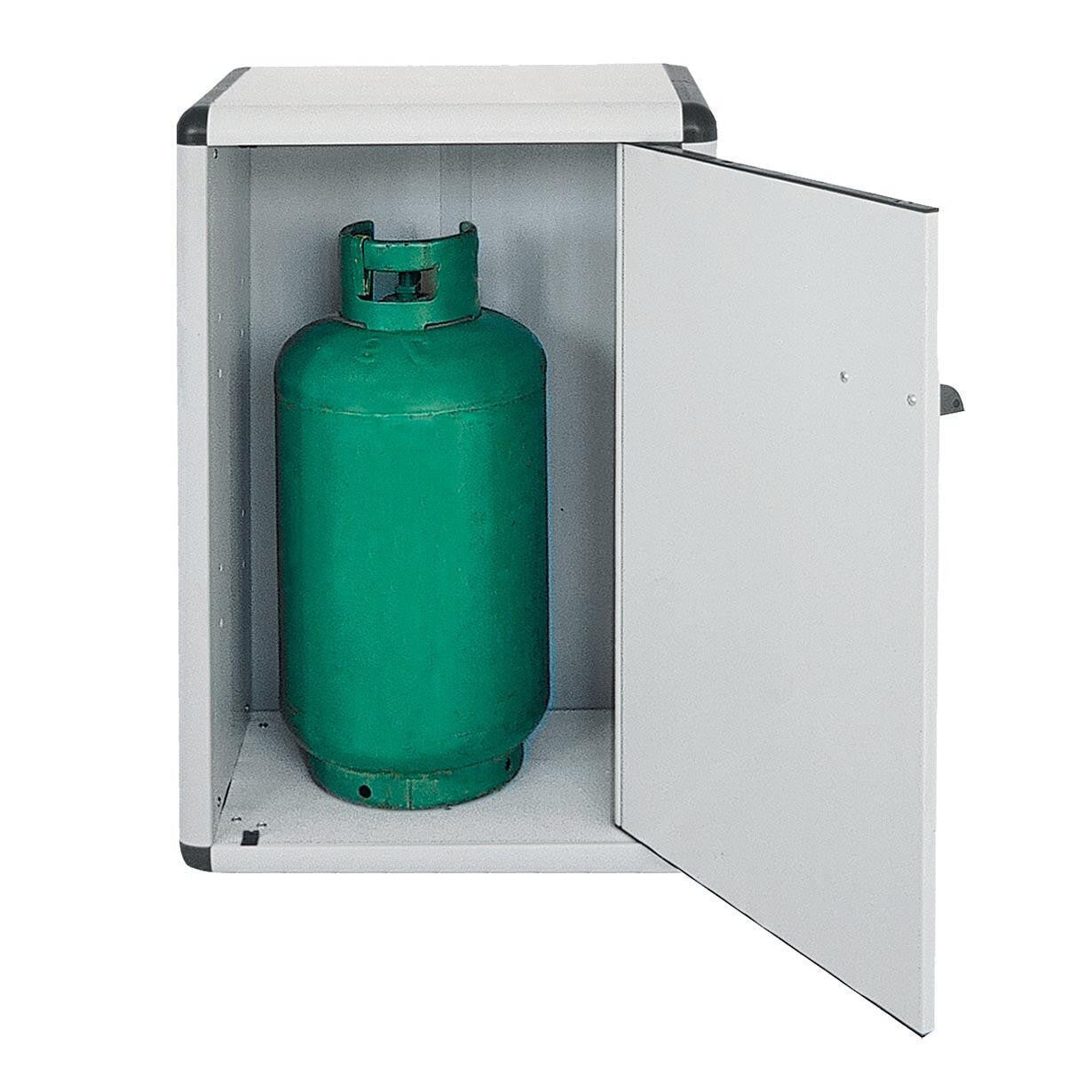Armoire à bouteilles de gaz PVC Armoire modulaire avec 2 étagères l'extérieur