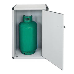 Armoire à bouteilles de gaz PVC Armoire modulaire avec 2 étagères l'extérieur