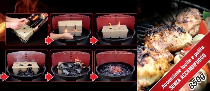 Kit allumage barbecue- allumage rapide facile et écologique - WELKHOME