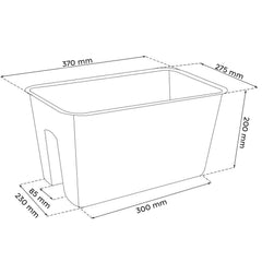 Planteur Balcon pour Balustrade en plastique Vase Porte-fleurs pour Balcon