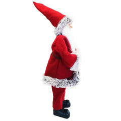 Santa Claus Robe Rouge et Gris 144199 Décoration de Noel 50H avec Mini-Lumière