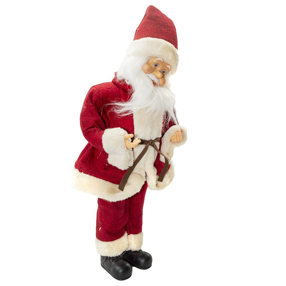 Santa Rouge 144194 avec mécanisme à Carillon 45H cm Sons et Mouvement