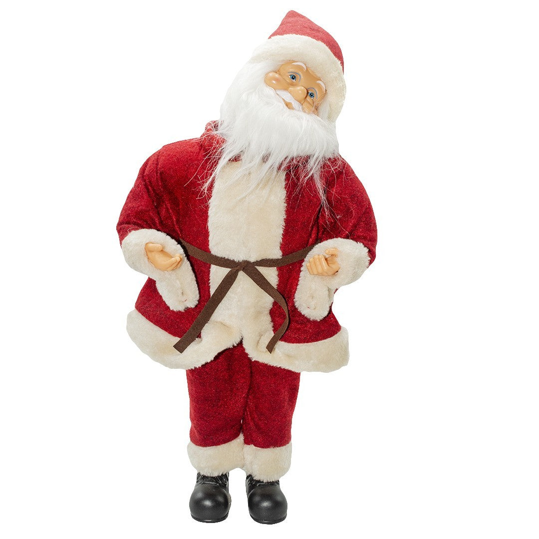 Santa Rouge 144194 avec mécanisme à Carillon 45H cm Sons et Mouvement
