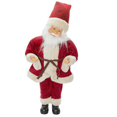 Santa Rouge 144194 avec mécanisme à Carillon 45H cm Sons et Mouvement