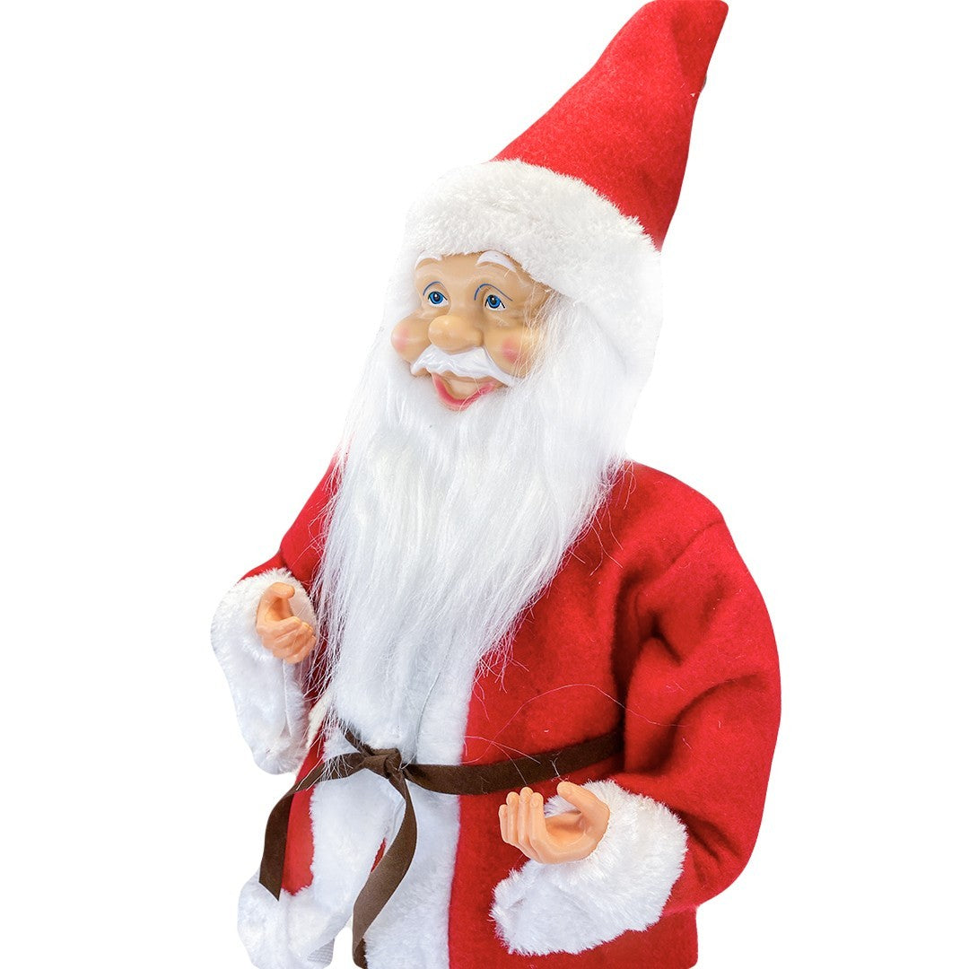Santa Robe Rouge art. 144200 Décoration de Noel 50H cm avec Mini-lumière