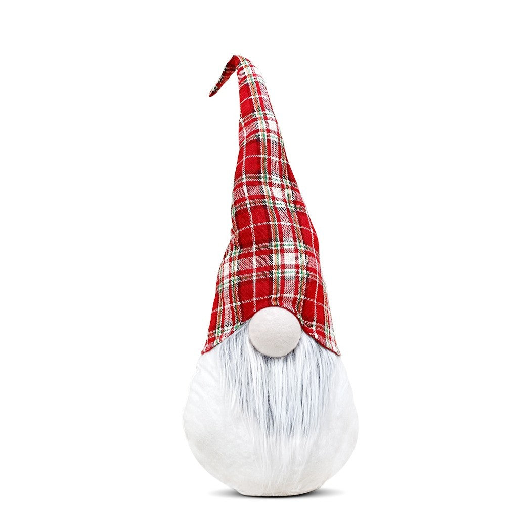 Robe écossaise de gnome de Noel et décoration de barbe lumière 22x17xH65 cm