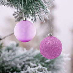 Pack 24 Boules 7 cm Boules de Noel Rose 7cm Décorations d’arbres