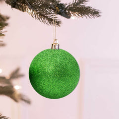 Lot de 48 boules de Noël de 7 cm Décorations de sapin de Noël vertes