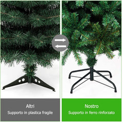 Sapin de Noël 120cm avec 380 branches pliantes en PVC sapin artificiel