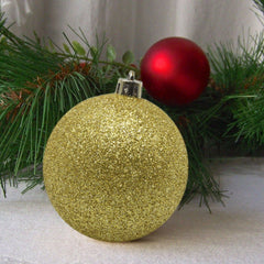Lot de 24 boules de Noël de 7 cm Décorations dorées arbre de Noël