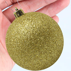 Lot de 24 boules de Noël de 7 cm Décorations dorées arbre de Noël