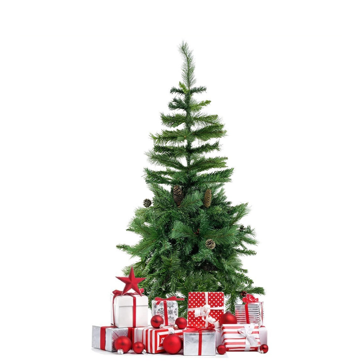 Arbre de Noël 150H Cm 164043 Avec 504 Branches Pliables Sapin PVC