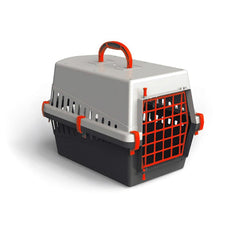 Caisse de transport avec grille en plastique pour chiens et chats 50cm