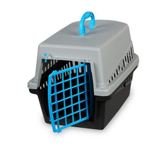 Caisse de transport avec grille en plastique pour chiens et chats 50cm