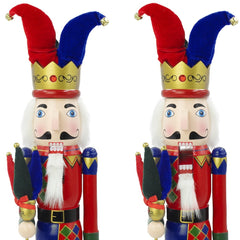 Casse-Noisette Soldat Bouffon 030166 décoration de Noël en bois H50 cm