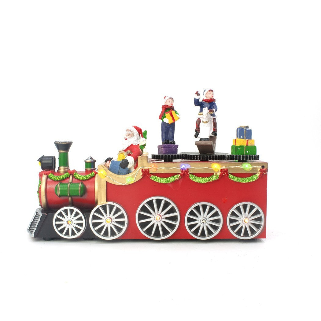 Train de Noël avec Père Noël 899843 avec lumières, sons et mouvements 25x6x16 cm