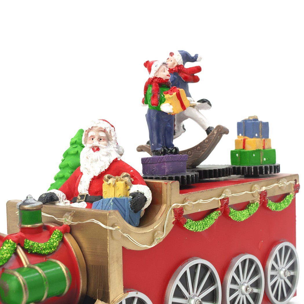 Train de Noël avec Père Noël 899843 avec lumières, sons et mouvements 25x6x16 cm