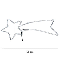 Comète lumineuse de Noël Lumière bleue avec LEDs clignotantes 65L cm