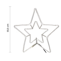 Étoile de Noël doublement lumineuse pour l'extérieur LED blanc chaud