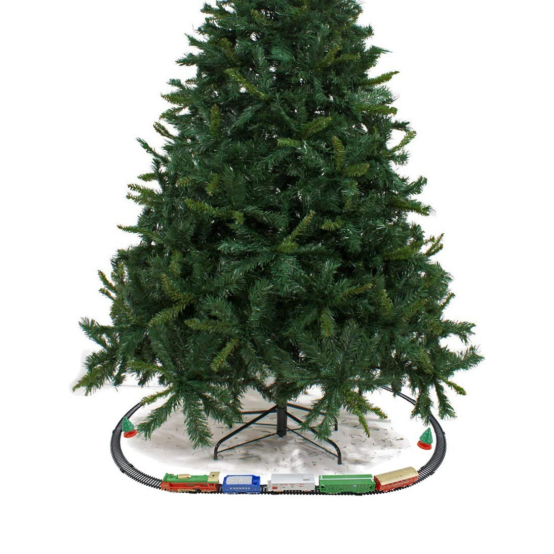 Train de Noël 21 pièces Décoration arbre Mouvement alimenté par piles