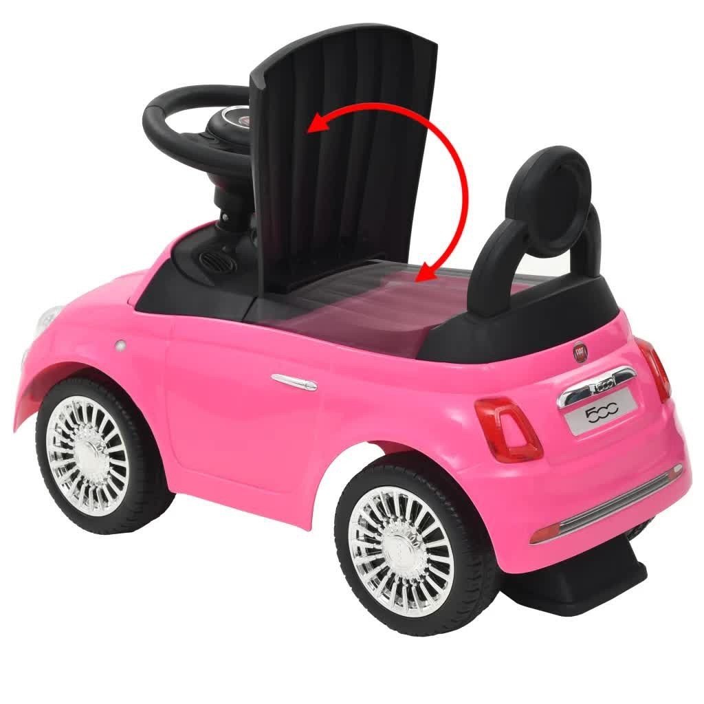 R7059 Fiat 500 low ride-on toy car pour enfants 58x28x38 cm