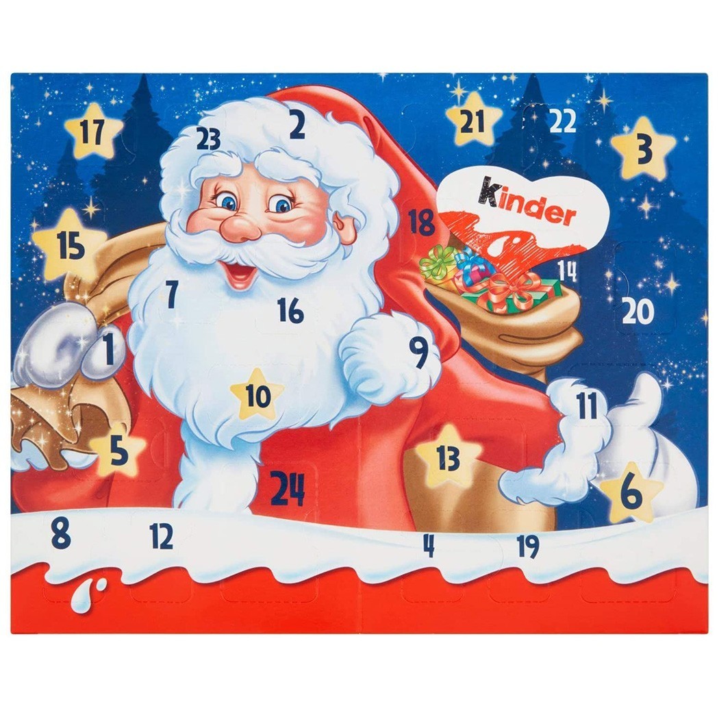 242131 Kinder Mini Calendrier de l'Avent 127g avec bonbons assortis