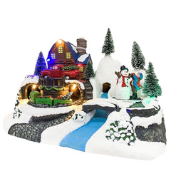 243010 Carrousel de Noël Camion Lumières Sons Mouvement 24x16x17 cm