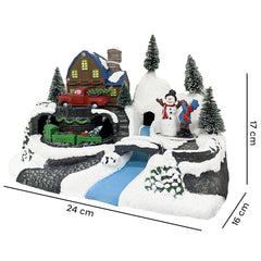 243010 Carrousel de Noël Camion Lumières Sons Mouvement 24x16x17 cm