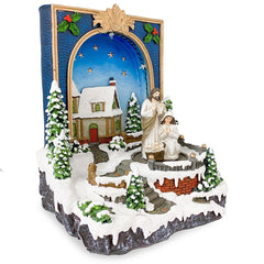 361020 Livre Bethlehem Village de Noël Lumières Sons et Mouvements 19x15x21 cm