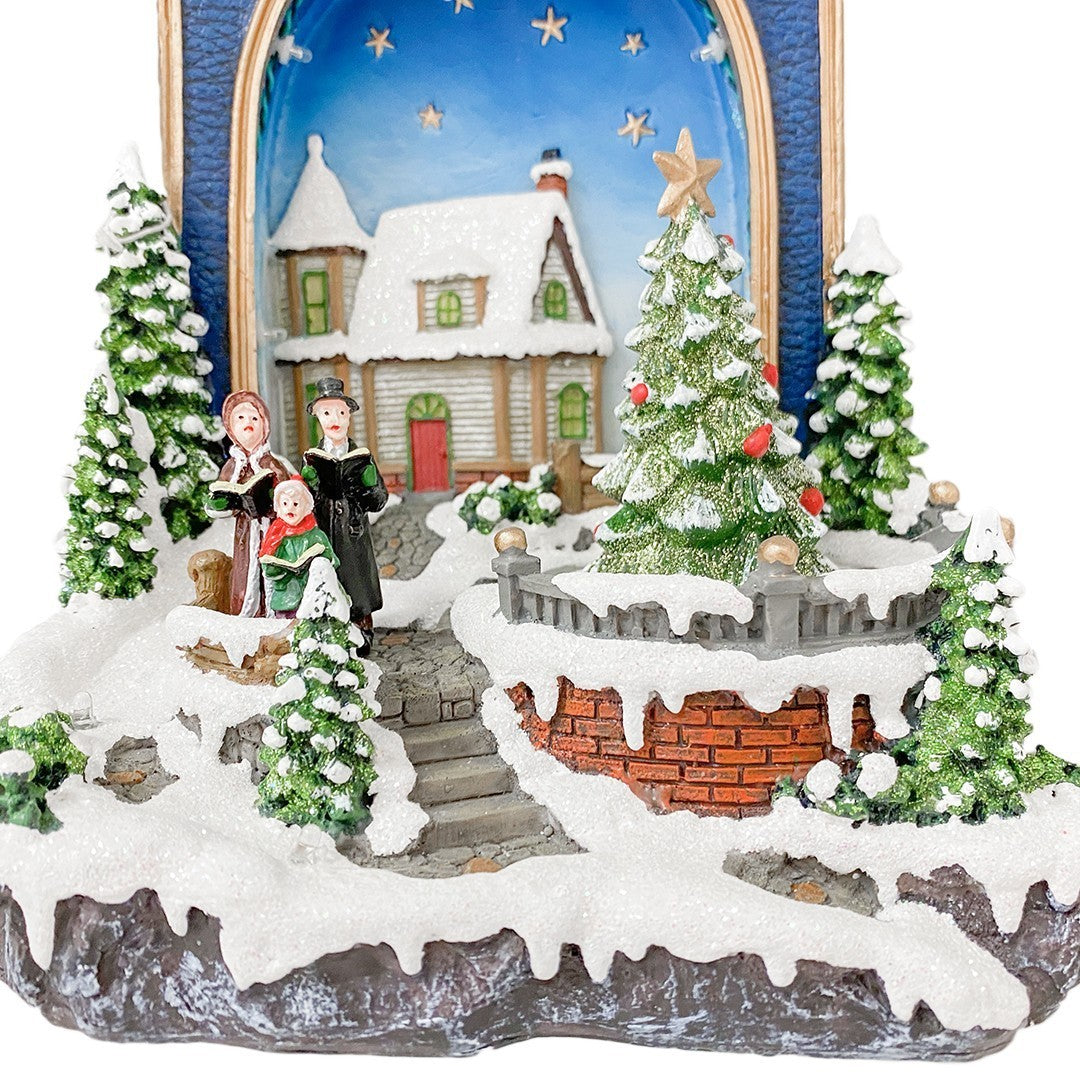 361021 Livre Arbre de Noël Lumières Sons Mouvement 19x15x21 cm