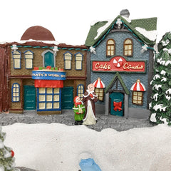 361039 Carousel Christmas Village Snow, Lights, Sounds and Movement 37x21x27