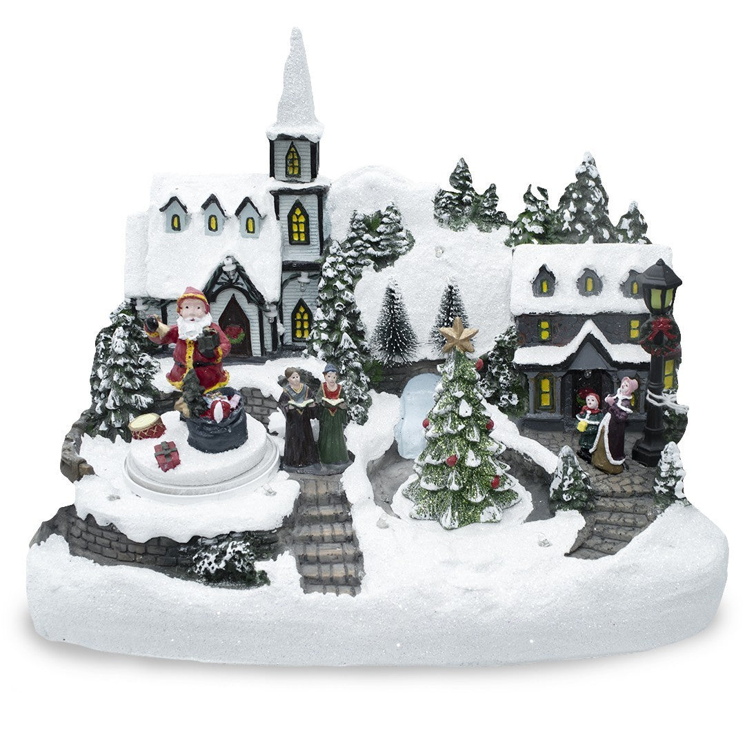 361031 Manège de Noël avec lumières, sons et mouvements 32x20x25 cm