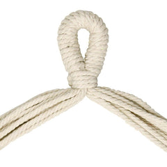 Hamac en coton suspendu CRUDO Support en bois, Chaise à bascule de jardin