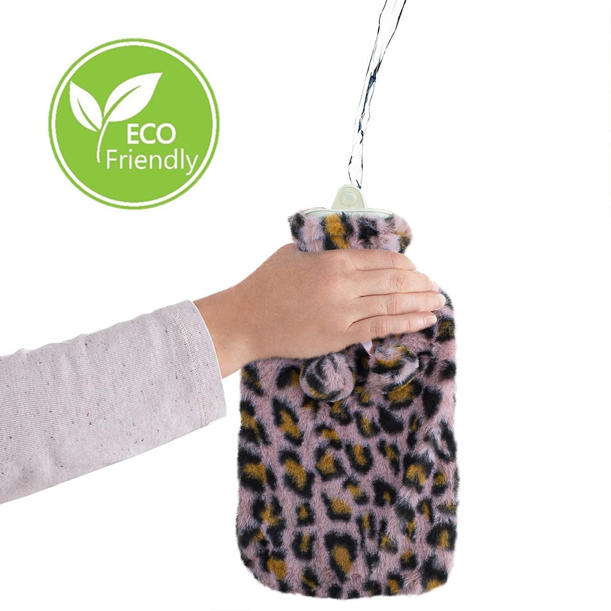 567912 Sac à eau chaude Warm & Relax 2Lt Animal Fleece Coated