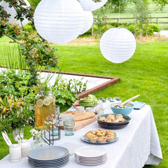 Table de jardin pliable SILVERA XL transportable dans une mallette 244X76X74 cm