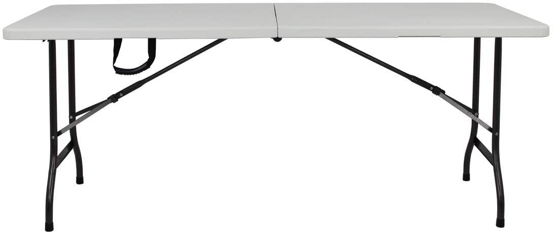 Table de jardin pliable SILVERA XL transportable dans une mallette 244X76X74 cm
