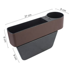 Compartiment de rangement latéral pour voiture avec 2 ports USB et porte-gobelet