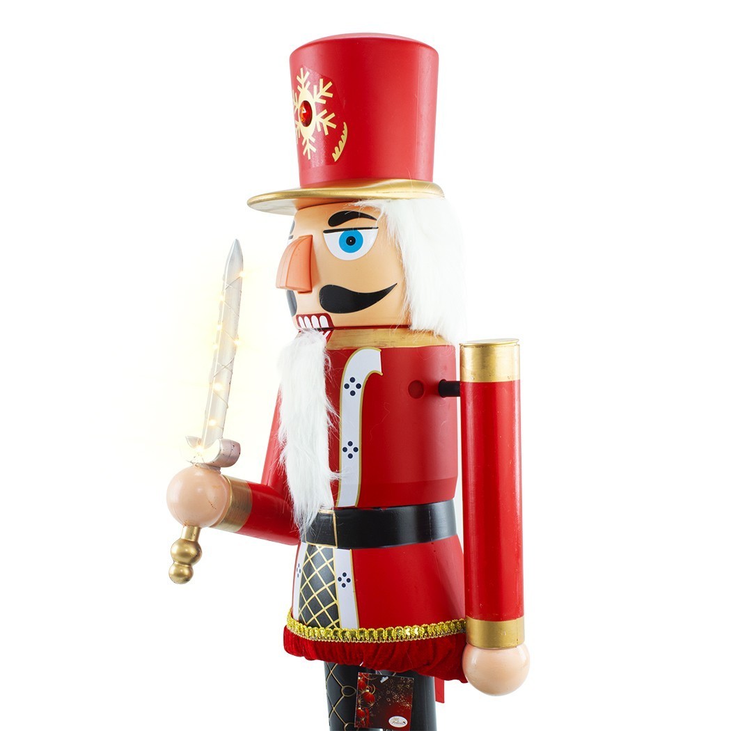 392045 Décoration de Noël Casse-Noisette Soldat 110 cm Son, Lumière et Mouvement