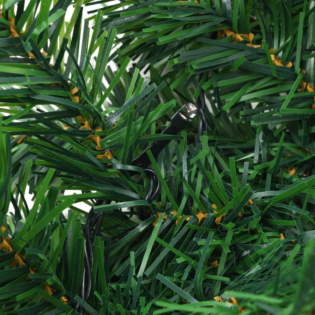Couronne de Noël 2,5m branche d'arbre 140 pointes avec lumières chaudes à piles