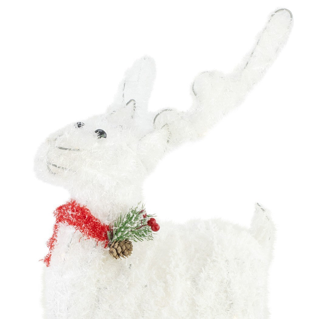 293030 Renne de Noël lumineux 70cm lumière LED avec piles décorations de Noël