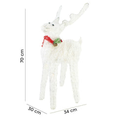 293030 Renne de Noël lumineux 70cm lumière LED avec piles décorations de Noël