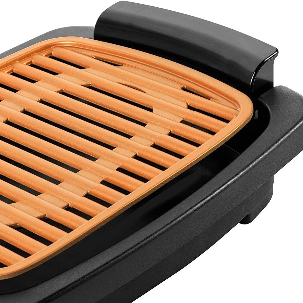 Barbecue électrique antiadhésif sans fumée 1200W Collecteur graisse SMOKE FREE