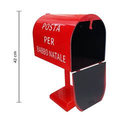 280036 Père Noël Boîte aux lettres 42 cm rouge Décoration de Noël
