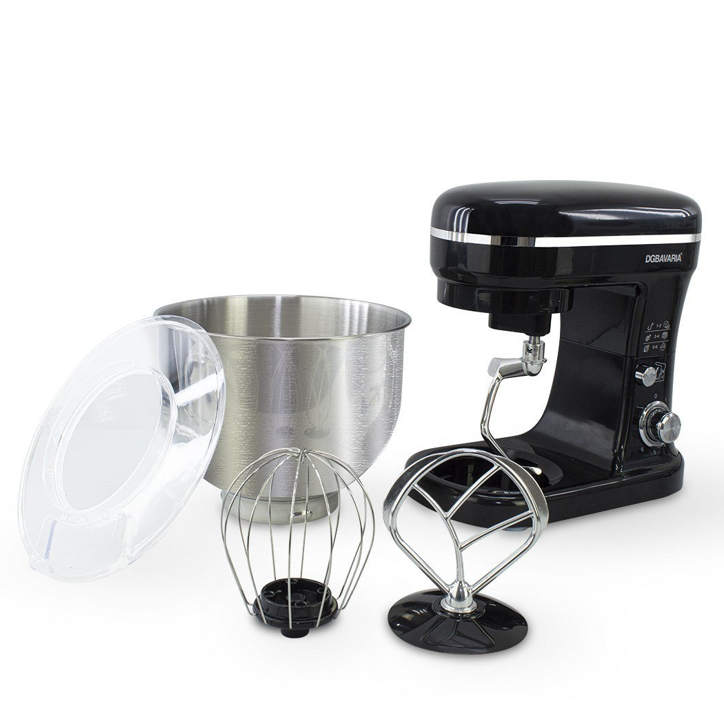 Blender planétaire DGBAVARIA 5L accessoires en acier inoxydable 6 vitesses 1200W