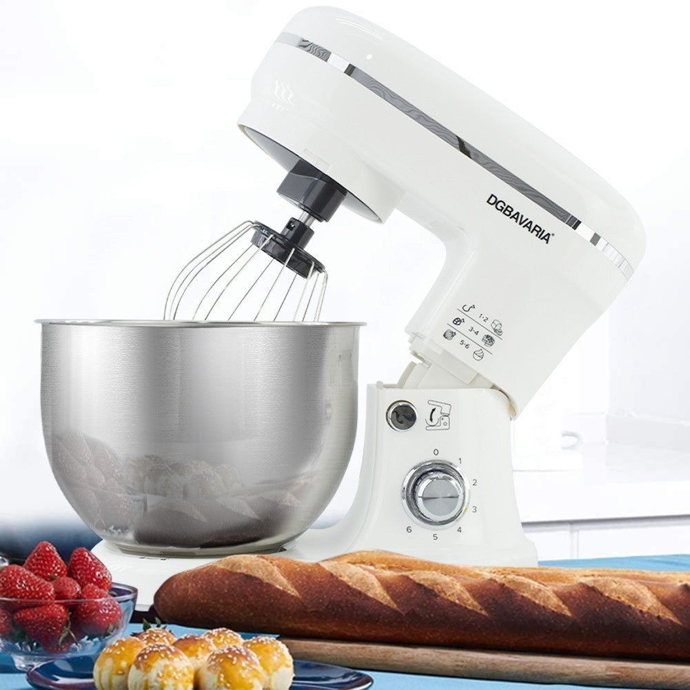 Blender planétaire DGBAVARIA 5L accessoires en acier inoxydable 6 vitesses 1200W