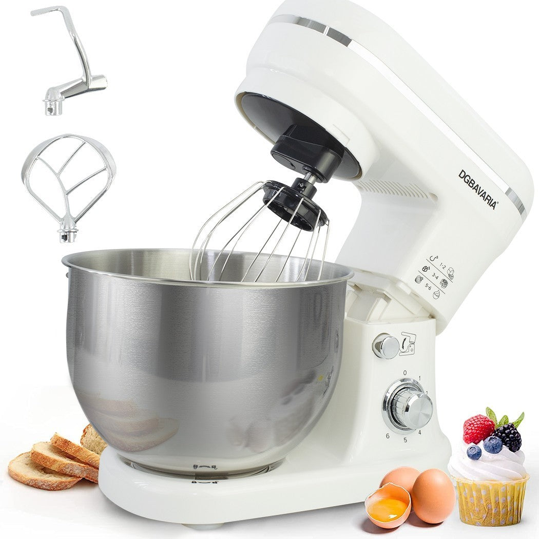 Blender planétaire DGBAVARIA 5L accessoires en acier inoxydable 6 vitesses 1200W