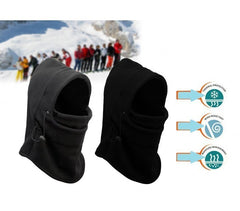 Passe montagne - Cagoule en polaire 4 en 1 thermique avec coupe-vent