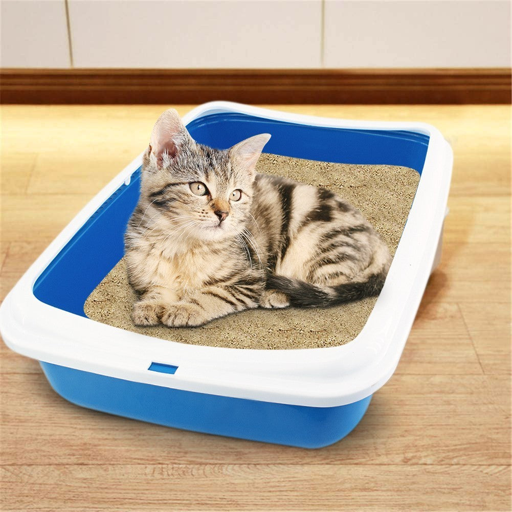 10547 BIG Bac à litière pour chat 49x39x12Hcm bac à litière et bord relevé