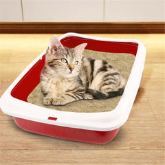 10547 BIG Bac à litière pour chat 49x39x12Hcm bac à litière et bord relevé