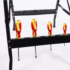 Établi de bricolage pliable avec verrous latéraux et porte-outils